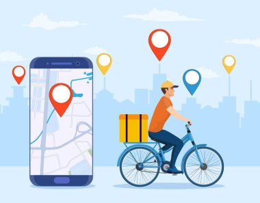 Çevrimiçi dağıtım hizmeti kavramı,