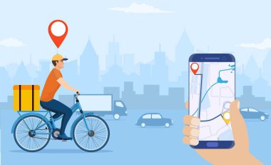 Çevrimiçi dağıtım hizmeti kavramı,