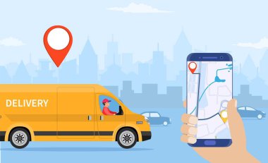 Çevrimiçi dağıtım hizmeti kavramı,