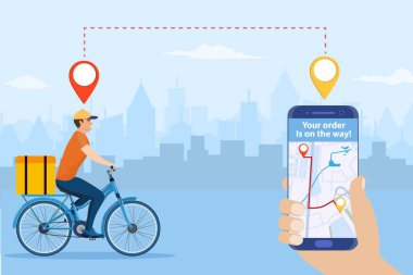 Çevrimiçi dağıtım hizmeti kavramı,