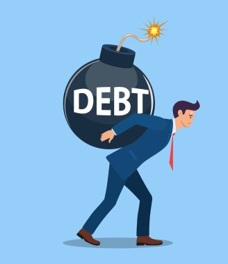 İş adamı patlamaya hazır bir bomba taşıyor.