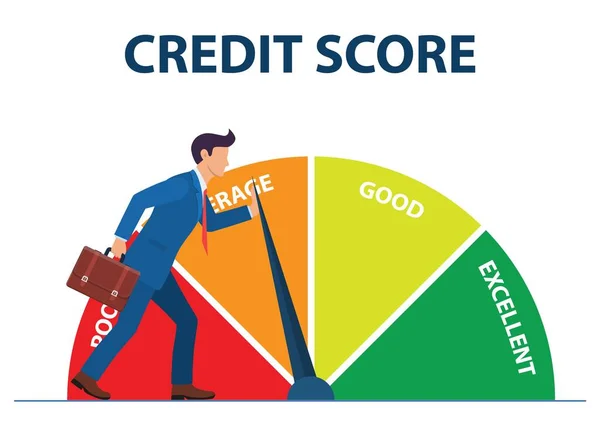 Credit-Score-Konzept — Stockvektor