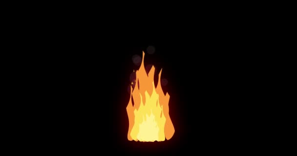 Мультфильм-пламя. — стоковое видео