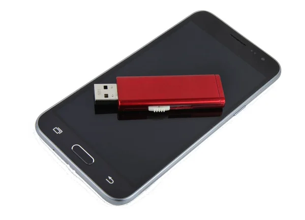 Smartphon Usb Stick — Stock Photo, Image