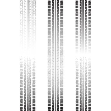 Lastik parça siluetleri