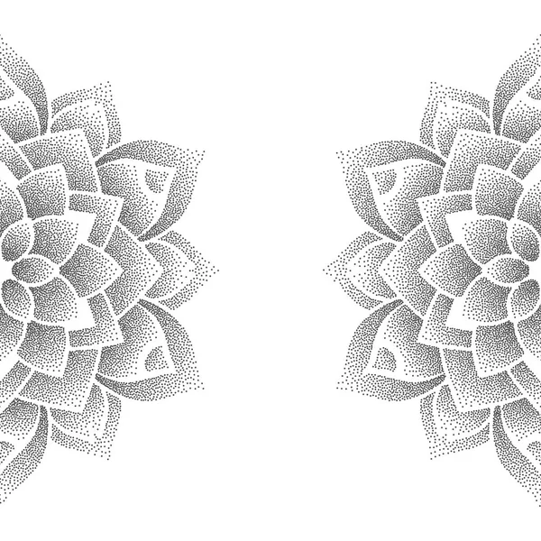 Квітка пунктирною фон — стоковий вектор