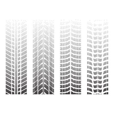 Noktalı lastik izleri 4