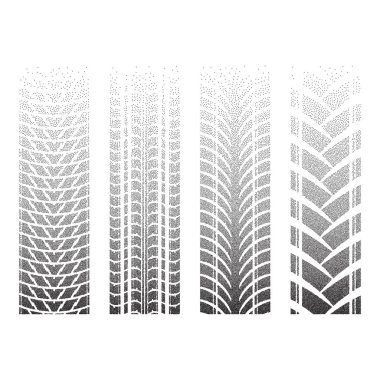 Noktalı lastik izleri 8