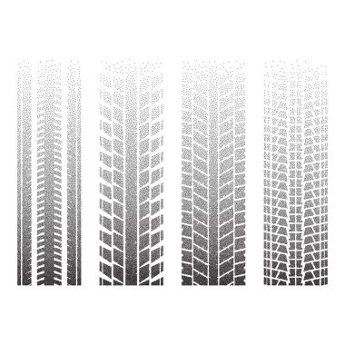 Noktalı lastik izleri 9