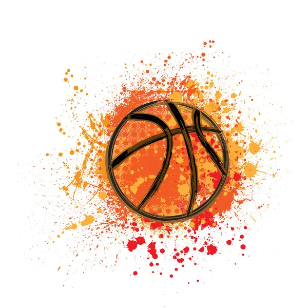 Basket grunge sfondo — Vettoriale Stock