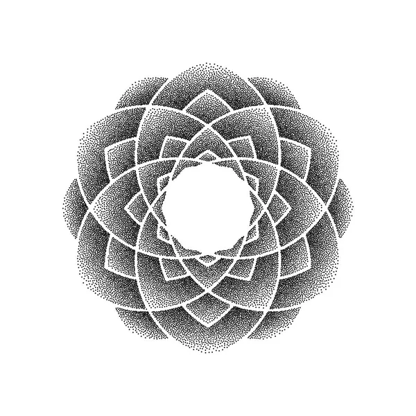 Чорними точками квітка — стоковий вектор