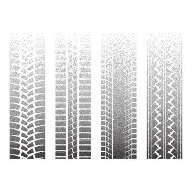 Noktalı lastik izleri 6