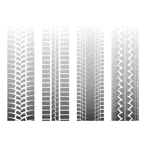 Noktalı lastik izleri 6