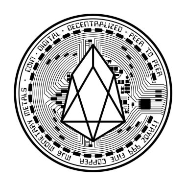 EOS sikke siyah siluet