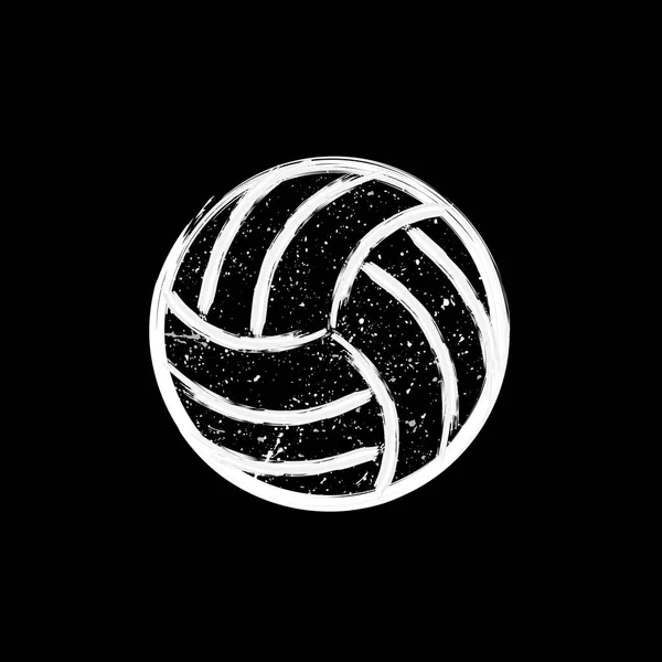 White grunge dotted volleyball — Stock Vector