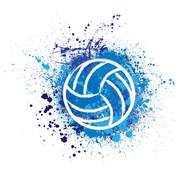 Volleyball arrière-plan grunge — Image vectorielle
