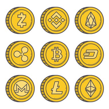 Cryptocurrencies altın set