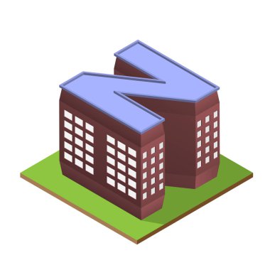 İzometrik N harfi formu oluşturma