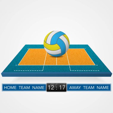 Voleybol mahkeme arka plan