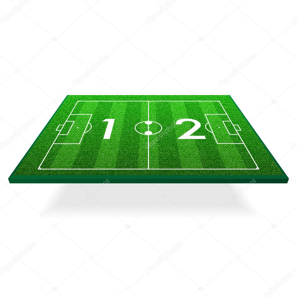 Football pitch isometric