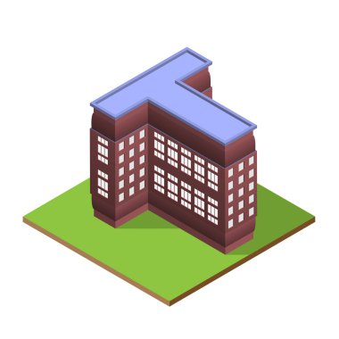 İzometrik mektup T formu oluşturma