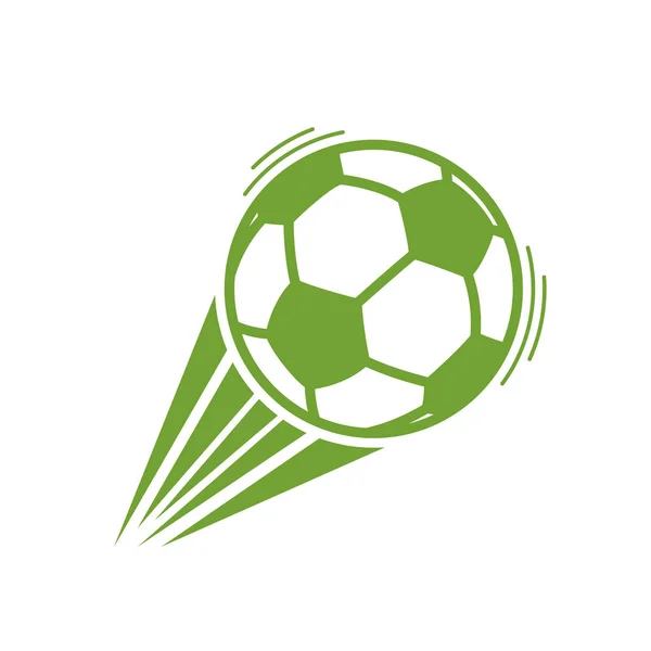 Grüner Fußballzug — Stockvektor
