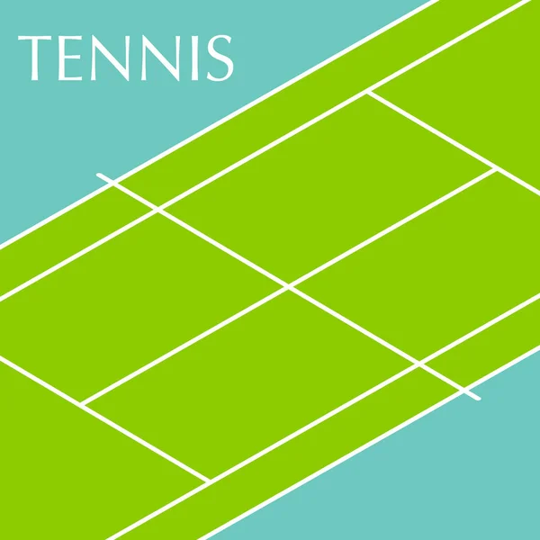 Tennisbaan Achtergrond — Stockvector