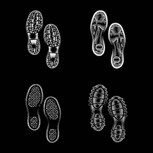 Очертания обуви — стоковый вектор