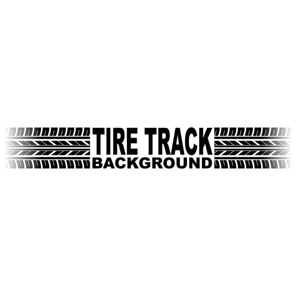 Tire track with text — Stock Vector