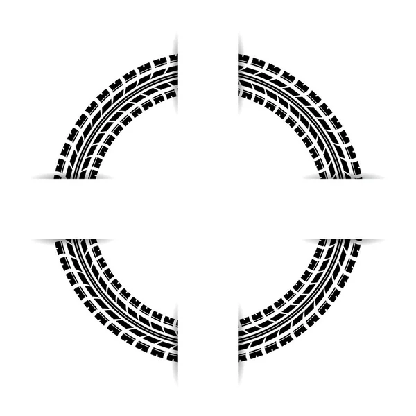 Тло доріжки кругової шини — стоковий вектор