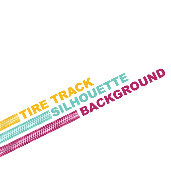 Tři barevné pneumatiky text — Stockový vektor