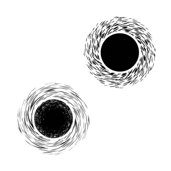 Чорна діра символ — стоковий вектор