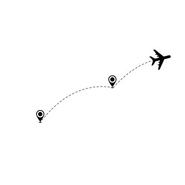 Uçak iki denetim noktaları ile