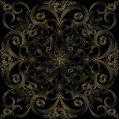 Sorunsuz altın ve siyah arka plan