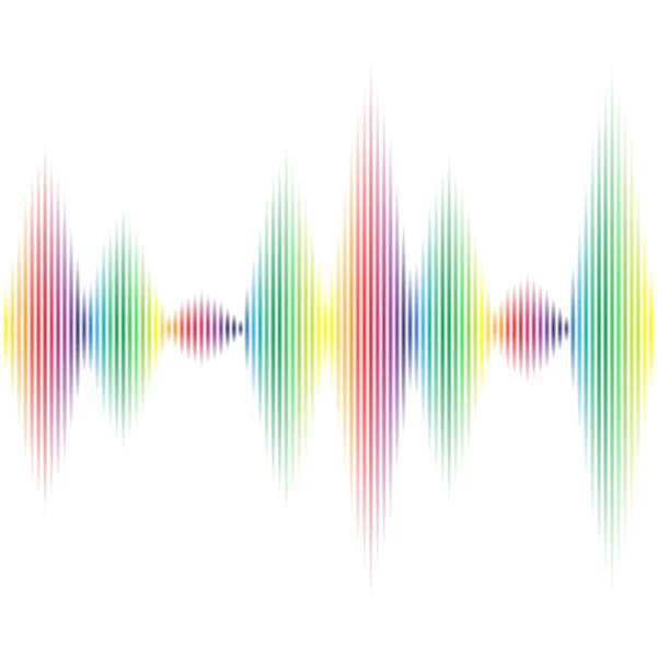 Signal vocal de couleur blanche — Image vectorielle