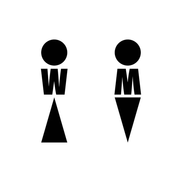 Symbol für Mann und Frau — Stockvektor