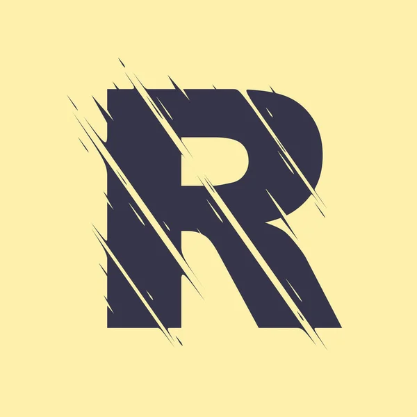 Нігтьових літера R — стоковий вектор