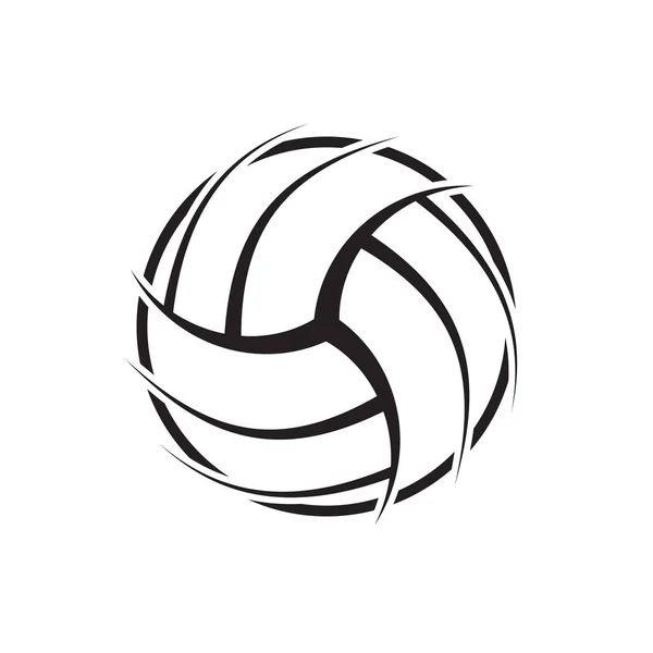 Volleyboll abstrakt symbol — Stock vektor