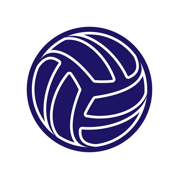 Logo abstrait de volley — Image vectorielle