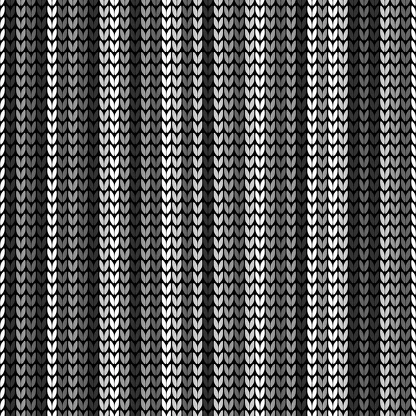 Seamless black vertical knitting — Stock Vector