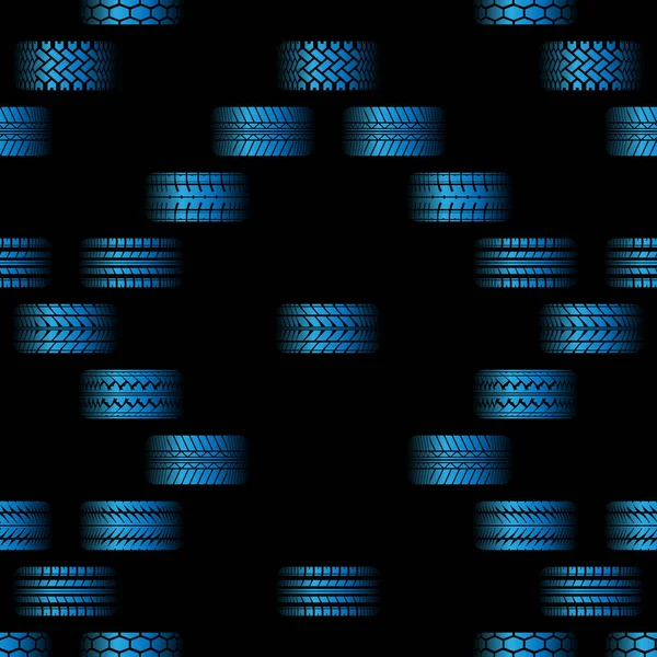 Pistas de neumáticos azules fondo — Archivo Imágenes Vectoriales