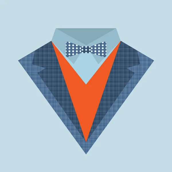 Suit element background — Stock Vector