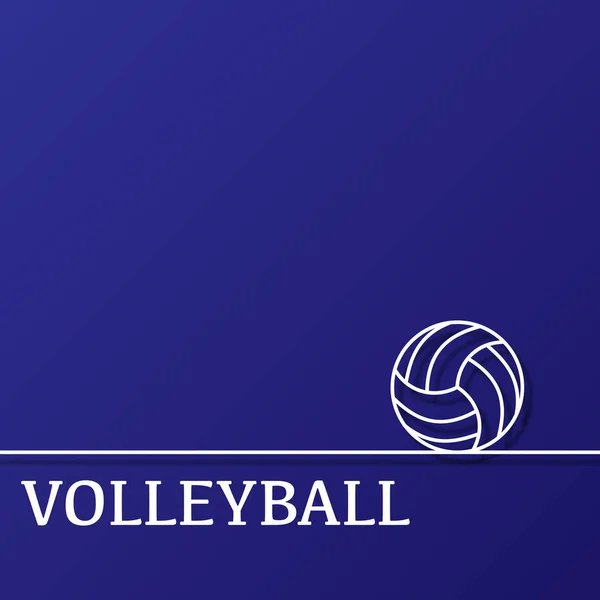 Aperçu du contexte du volleyball — Image vectorielle