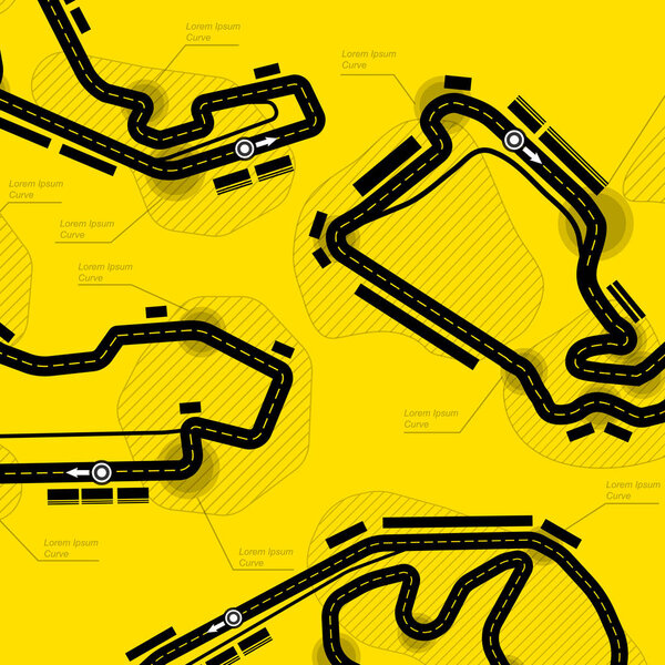 Race track circuit