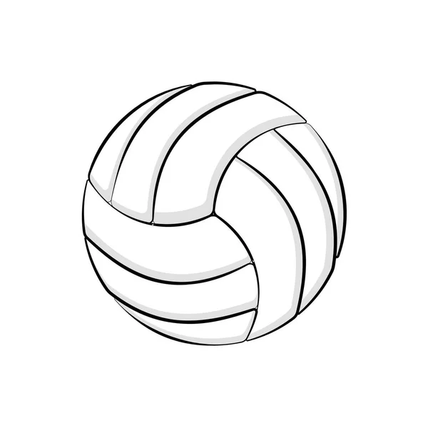 Volleyboll symbol med skuggor — Stock vektor