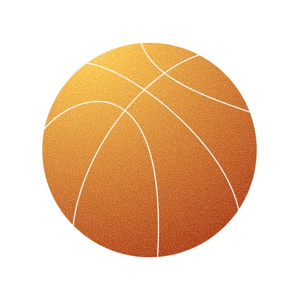 Basketball Grunge symbole orange — Image vectorielle