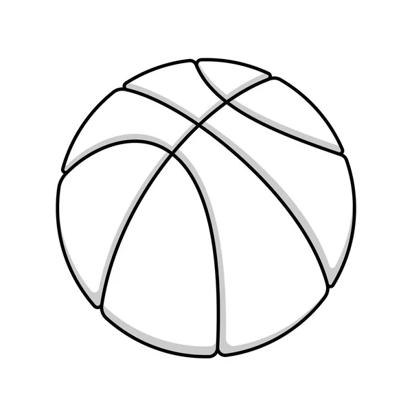 Basketbal overzichtssymbool — Stockvector