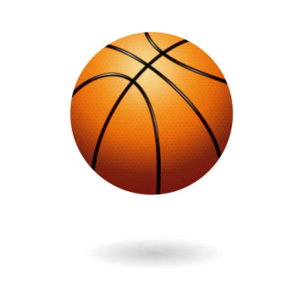 Orangefarbenes Basketball-Objekt — Stockvektor