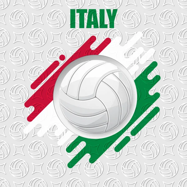 Volleybal Italië achtergrond — Stockvector