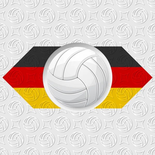 Volleyball Allemagne fond — Image vectorielle